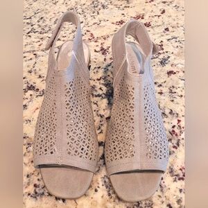 White Mountain Strap Sandal With Heel